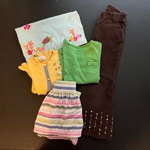 Little Girl 5-piece Gymboree lot; Size 4/4T